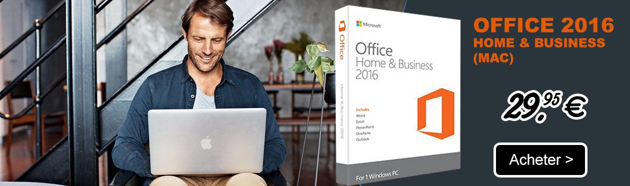 Clé Office 2016 Home & Business (Mac)